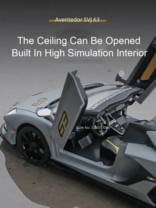 1:24 Revuelto Alloy Car Model with Sound - Image 4