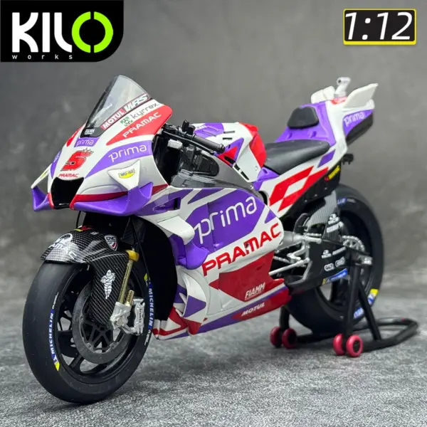 KILO Works Ducati GP Motorcycle Model 1/12 - Image 8