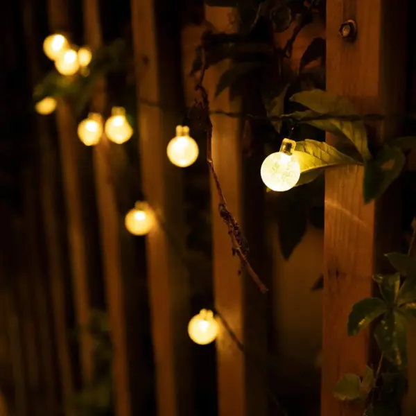 Solar String Lights Outdoor 200 LED Crystal Globe - Image 5