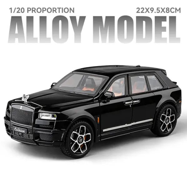 1:20 Scale Rolls Royce Cullinan Black Badge Toy Model - Image 7