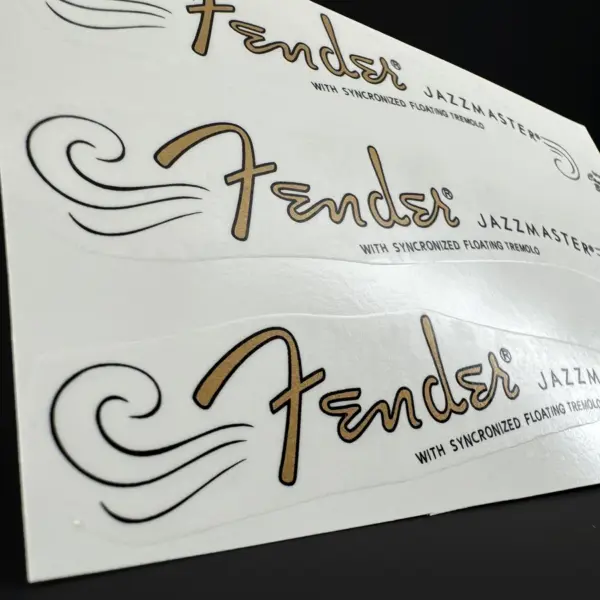 Water Slide Guitar Logo Decals for Jazzmaster - Image 2