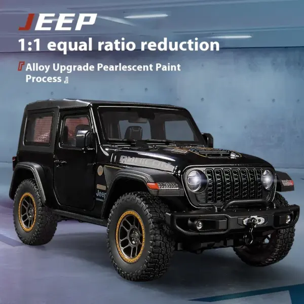 1:18 Jeep Wrangler Rubicon Diecast Model - Image 5