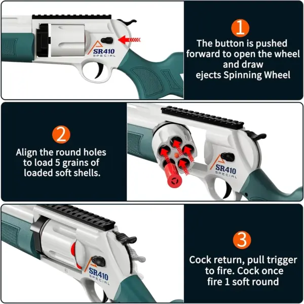 Manual Airsoft Rifle Foam Blaster Toy Gun - Image 3