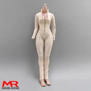 1/6 Female Zipper Bodysuit for Action Figures 13 S534bd9c4a9f84017869daad293e1d409L