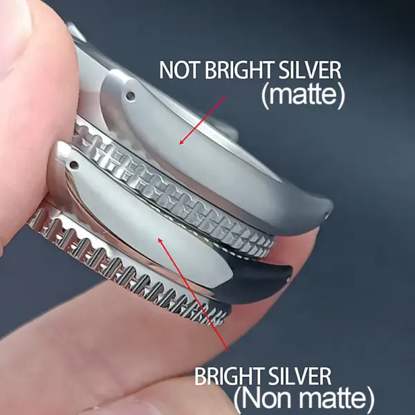 41.5mm Sapphire Crystal Watch Case for NH 35/36 Black Matte Finish - Image 3