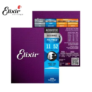 12-Pack Elixir NANOWEB Guitar Strings for Acoustic/Electric 35 S53e376373fec4e748a590051bdd7e967G 16