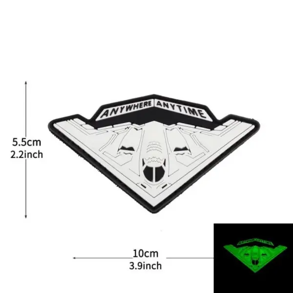 Glow-in-the-dark Helicopter PVC Morale Badge - Image 7