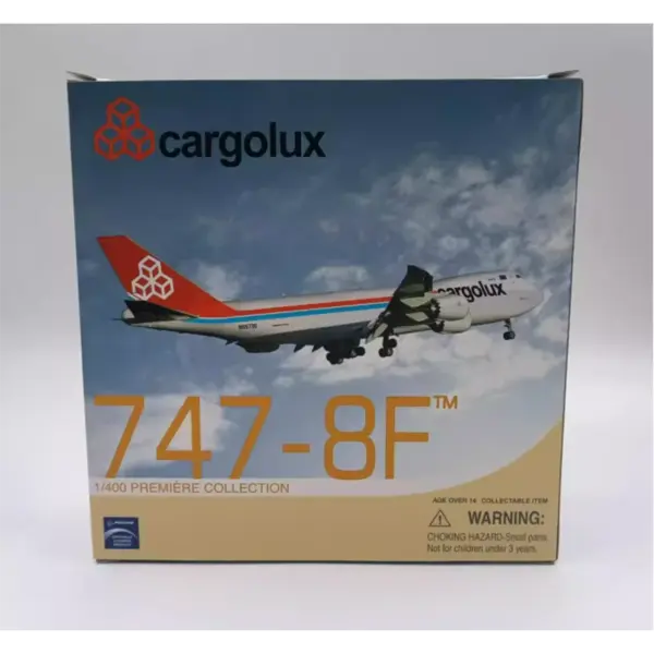 Diecast 1:400 Cargolux747-8F Alloy Aircraft Model - Image 6