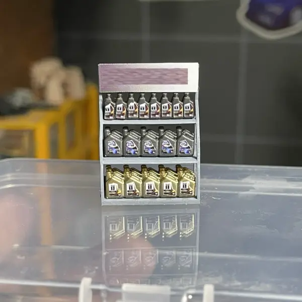 1:64 Resin Oil Drum Garage Diorama Model - Image 9