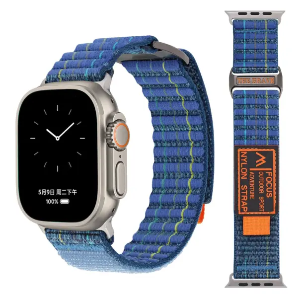 Nylon Loop Strap for Apple Watch Series 9-4 - Image 11
