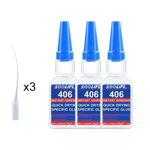 LOOLIFL 406 Professional Clear Super Glue - Image 7