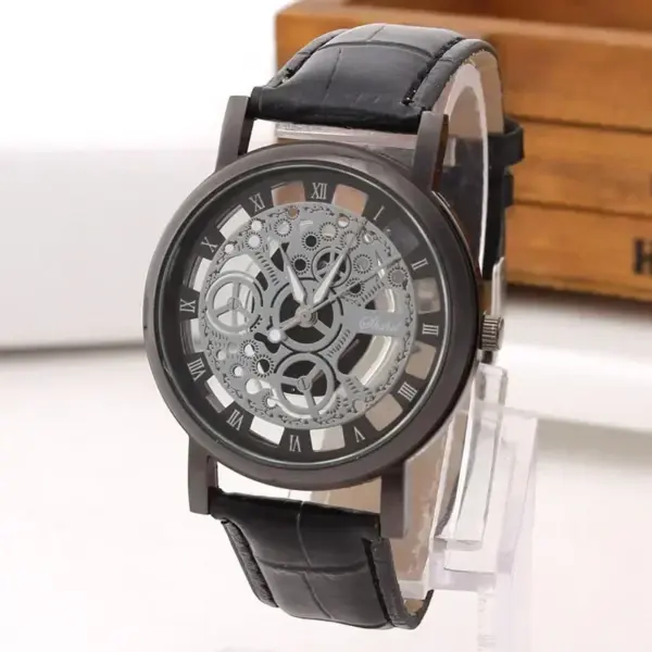 Men's Quartz Hollow Dial Watch D0H66EN - Image 4