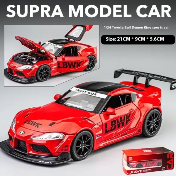 1:22 Toyota Supra Alloy Diecast Model - Image 11