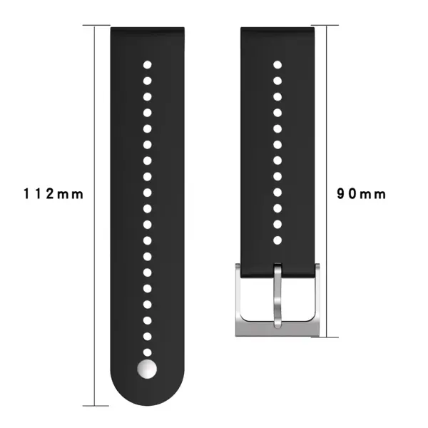 Silicone Strap for Suunto 5 & 9 Peak Model 22mm - Image 3
