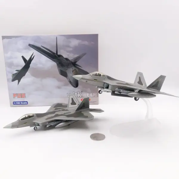 F-22 Raptor Diecast Model 1/100 Scale - Image 4