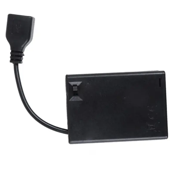 3XAA Battery Case with USB Switch and Cover - Image 6