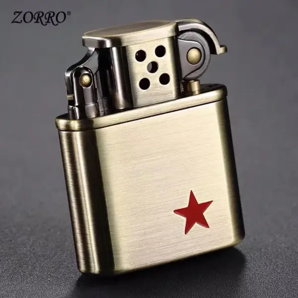 Vintage Zorro Kerosene Lighter with Grinding Wheel - Image 2