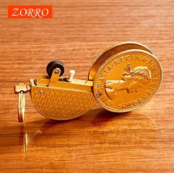 ZORRO Retro Coin Keychain Kerosene Lighter Collection - Image 4