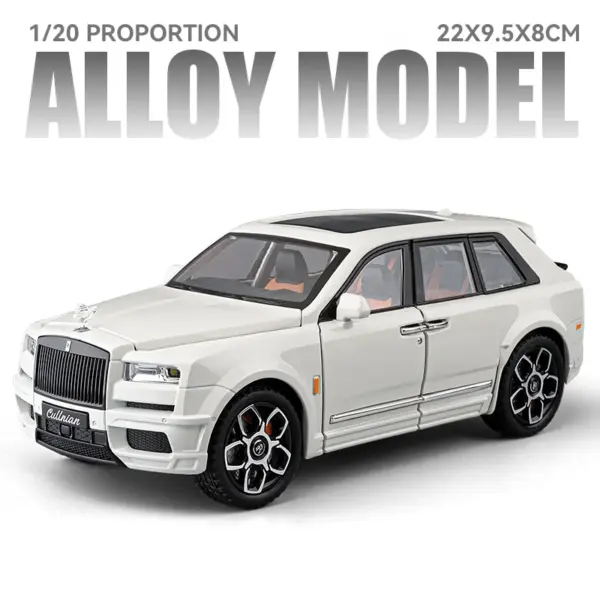 1:20 Scale Rolls Royce Cullinan Black Badge Toy Model - Image 9