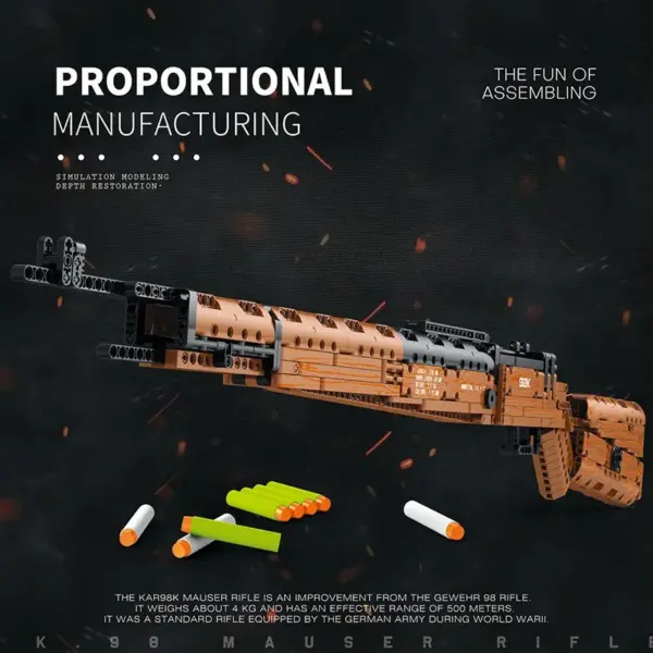 98K Assembly Block Gun with Soft Ammo - Image 2