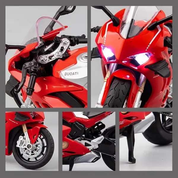1:12 Ducati Panigale V4S Diecast Motorcycle Model - Image 5