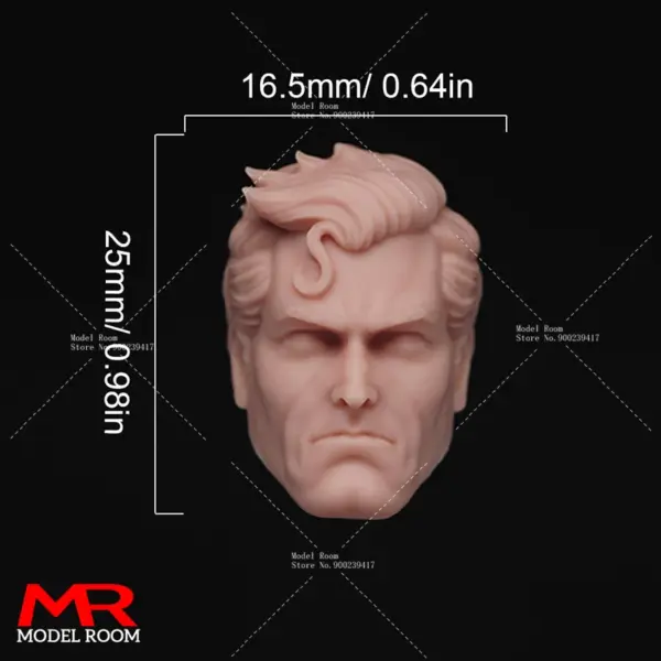 Unpainted 1/6 Leonardo Head Sculpt Model - Image 12