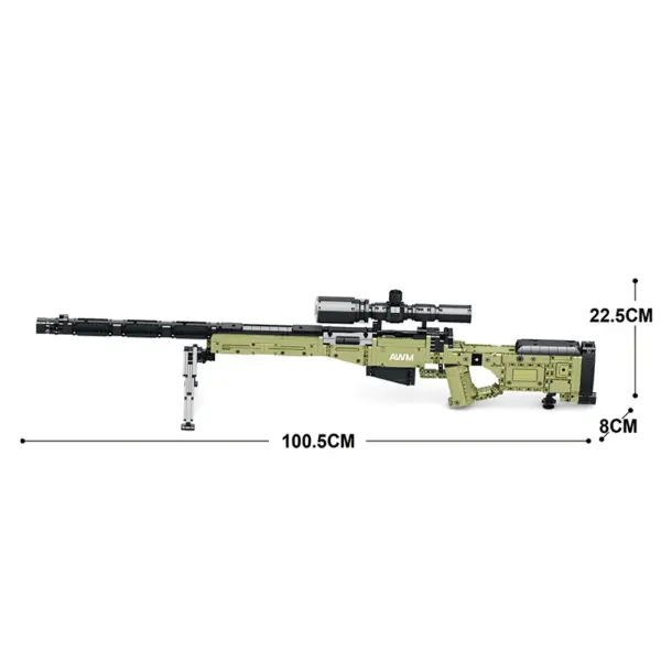 1336PCS AWM Sniper Rifle Model Building Blocks Set - Image 5