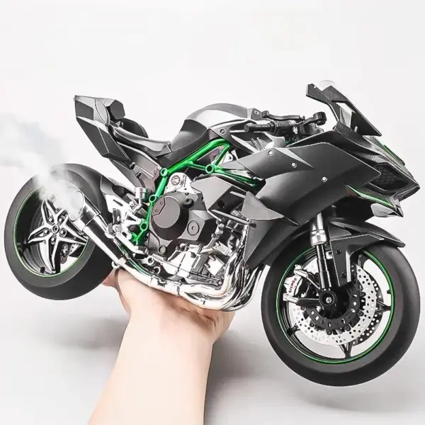 1:6 Kawasaki Ninja H2R Diecast Motorcycle Model - Image 6