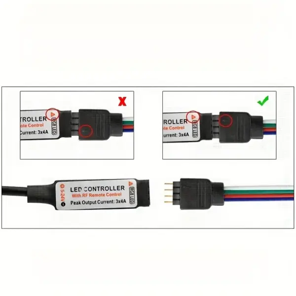 USB RGB LED Controller 24-Key Remote - Image 4