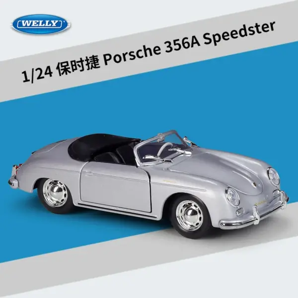 Welly 1:24 Porsche 356A Diecast Model - Image 6