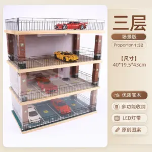 1:32 Wooden Car Garage Model Collection 17 S56b2787531f64223a88ab1b82fd8ea11N 2