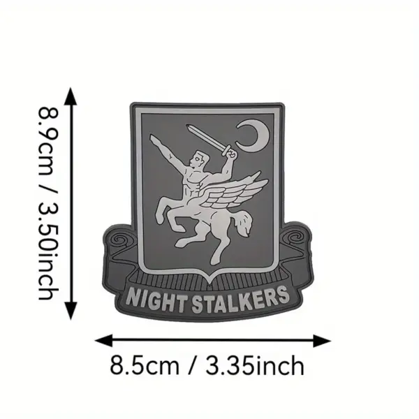 Night Stalkers PVC Hook and Loop Patch for Apparel - Image 7