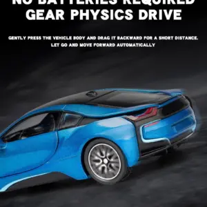 1:32 BMW I8 Diecast Model Car with Lights 13 S56f59e603d6c4f109824e16a56bc8d000