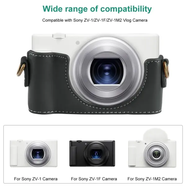 PU Leather Camera Case for Sony ZV-1F - Image 2