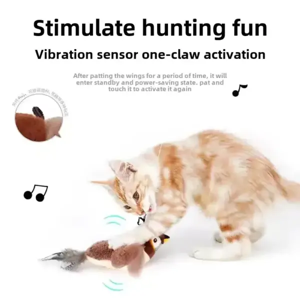 Hot Cat Interactive Flying Bird Cat Toy - Image 3