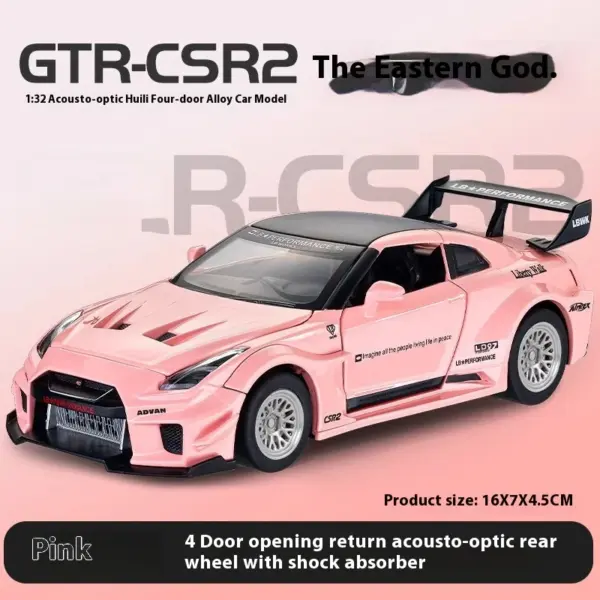 32 Skyline Nissan GTR CSR2 Diecast Model Toy - Image 14