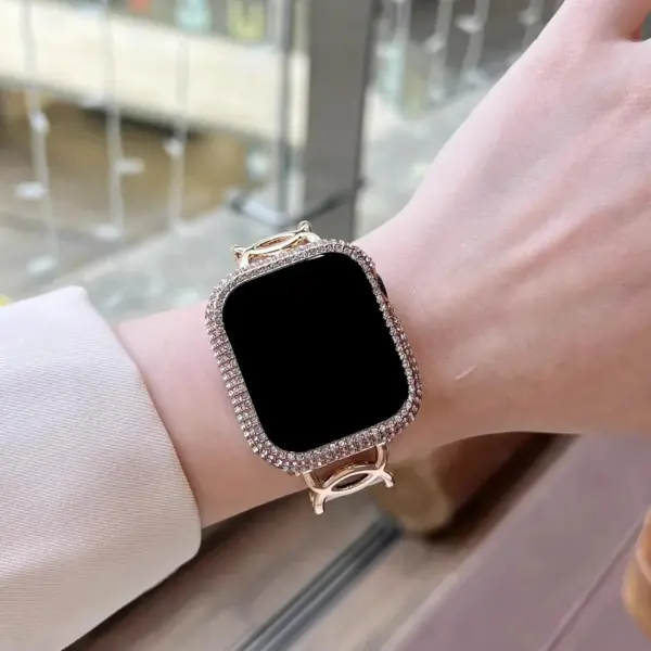 Bling Rhinestone Screen Protector Case for Apple Watch Series 1-10 - Image 6
