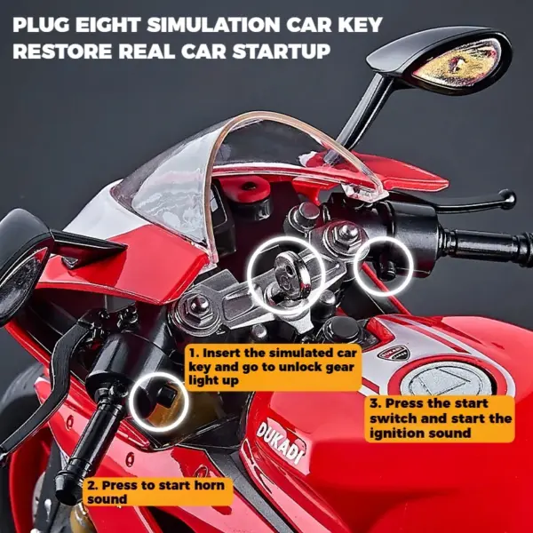 Ducati 1199 Panigale R Diecast Motorcycle Model - Image 2