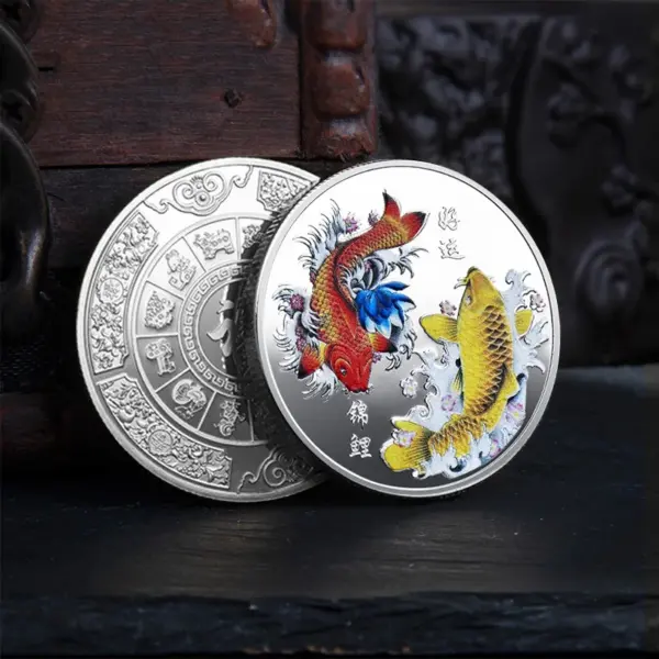 Colorful Chinese Lucky Coin Collection - Image 9