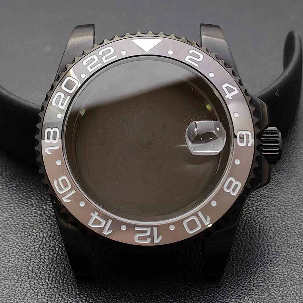 GMT 40.5mm Bidirectional Sapphire Watch Case for NH34/NH35 69 GMT 40.5mm Bidirectional Sapphire Watch Case for NH34/NH35 - Image 69