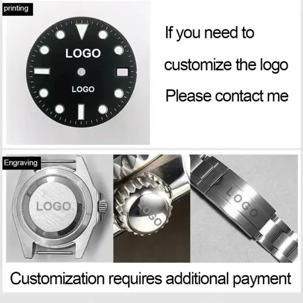 VK63 Panda Dial Men's Watch Case 40MM - Image 6