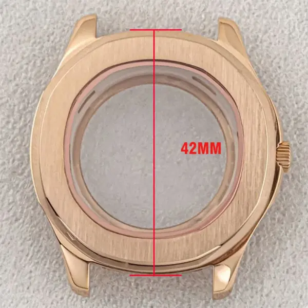42mm NH35 Men’s Stainless Steel Watch Case with Sapphire Glass - Image 5