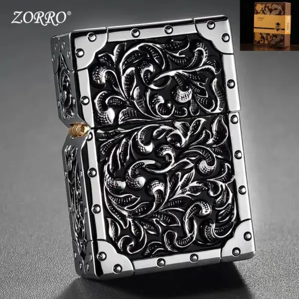 ZORRO Copper Windproof Kerosene Lighter Armor - Image 10