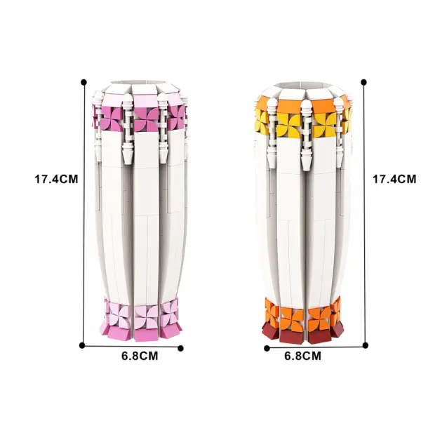 Sunflower Vase Building Blocks Kit 219 PCS - Image 7