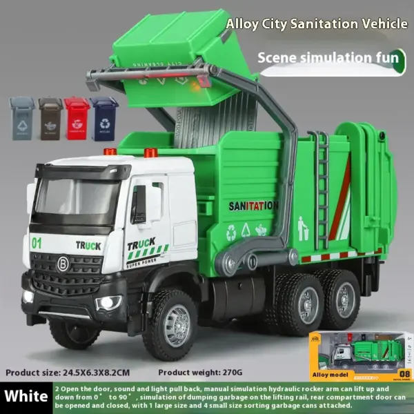 1:35 Maisto Urban Sanitation Truck Model - Image 7