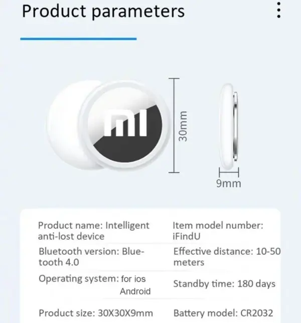Xiaomi Mini GPS Tracker for FindMy App - Image 5