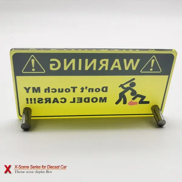 Warning Sign for Model Car Display Cabinets - Image 4