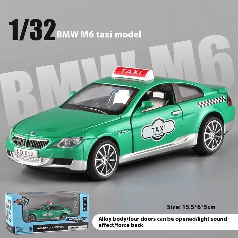 1:32 BMW M6 Taxi Diecast Metal Model 6 1:32 BMW M6 Taxi Diecast Metal Model - Image 6