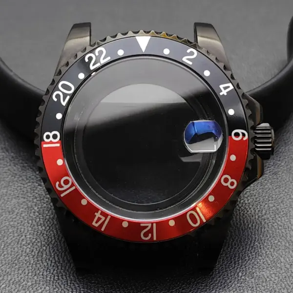 GMT 40.5MM Bidirectional Sapphire Watch Case for NH34 NH35 - Image 62