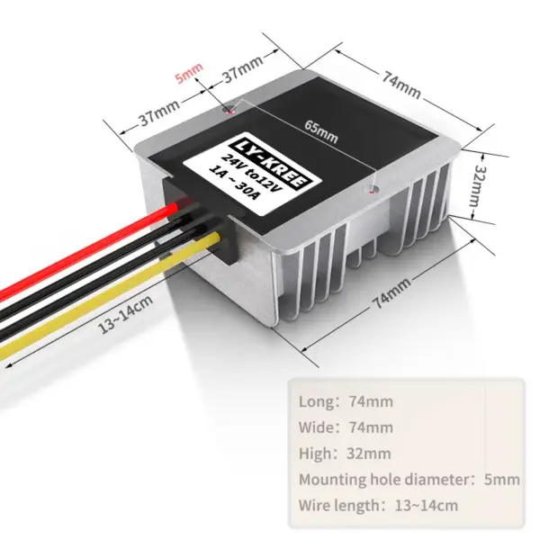 LY-KREE 12V to 5V DC Step-Down Converter for Car LEDs - Image 5